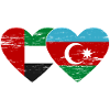 United Arab Emirates Azerbaycan Flag