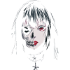 Skeletal Face Girl