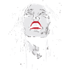 Visage de plaisir gothique