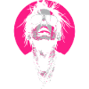 Cooler pinker Gothic-Typ