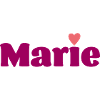 Marie with Heart Gift