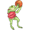grenouille basketteur basketteur