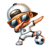 Soccer Cool Soccer Player Dabbing