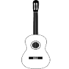 Guitar Music Icons Gift Guitarist Musician