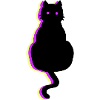 Leuchtkatze pink