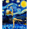 Van Gogh Gymnastics Girl Gymnast