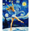 Van Gogh Gymnastics Girl Gymnast