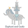 éléphant et château l avec texte