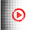 Halftone Play Button Retro
