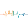 Retro Family Heartbeat