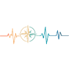 Retro Heartbeat Compass