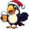 Toucan Bird Christmas Beer Funny