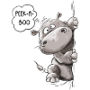 Peek-A-Boo Hippopotamus I Hippopotamus