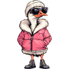Ostrich Winter Comic