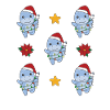Dino Christmas Winter Animals Dinos