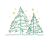 Minimalistic Christmas Trees