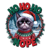 Ho Ho Ho Nope - Katze