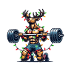Noël Bodybuilder Renne Force