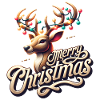 Merry Christmas Reindeer Xmas