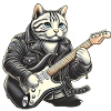 Cat Playing Guitar