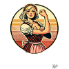 Superstarke Dirndl Magd