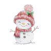 Cheerful snowman