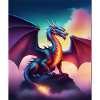 Dragon on a cliff