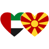 United Arab Emirates Macedonia Flag