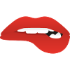 Red lips say kiss me
