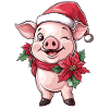 Piggy Piglet Christmas Christmas
