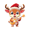 Feliz Navidad Renne Rudolph Ukulélé