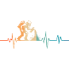 Retro Heartbeat Graffiti