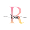 L | Monogramme | Nom | Rose |Aquarelle