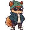 Squirrel Winter Comic