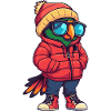 Papagai Winter Comic
