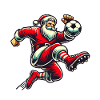 Christmas Soccer Santa Kicker
