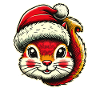 Fröhliches Eichhörnchen Weihnachten