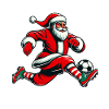 Christmas Santa Football Action