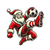 Santa Claus Football Game Fun