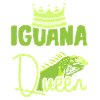 Women girl Iguana queen
