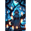 Anime magicien fille fantômes