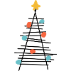 Farbenpunkt Baum Minimalismus
