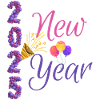 New Year 2025 Balloon