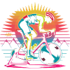 Retro Cyclist Turbo Trainer