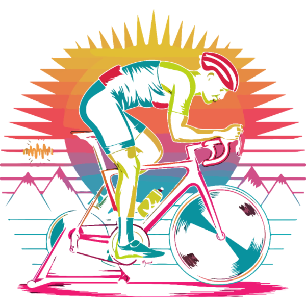 Koszulka "Retro rowerzysta Turbo Trenażer"