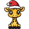 Giraffe Weihnachten Christmas