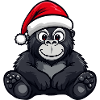 Gorilla Weihnachten Christmas