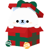 Polar Bear Christmas Present