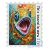 Airbrush-Illustration "Fish 04" EN