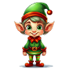 A cute Christmas elf